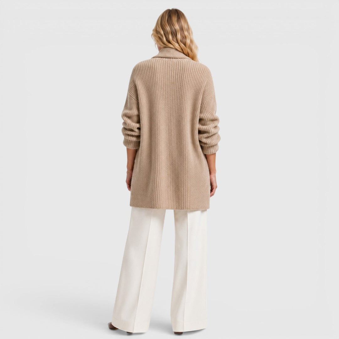 Women's Comfortable Knit Long Sleeve Open Front Cardigan