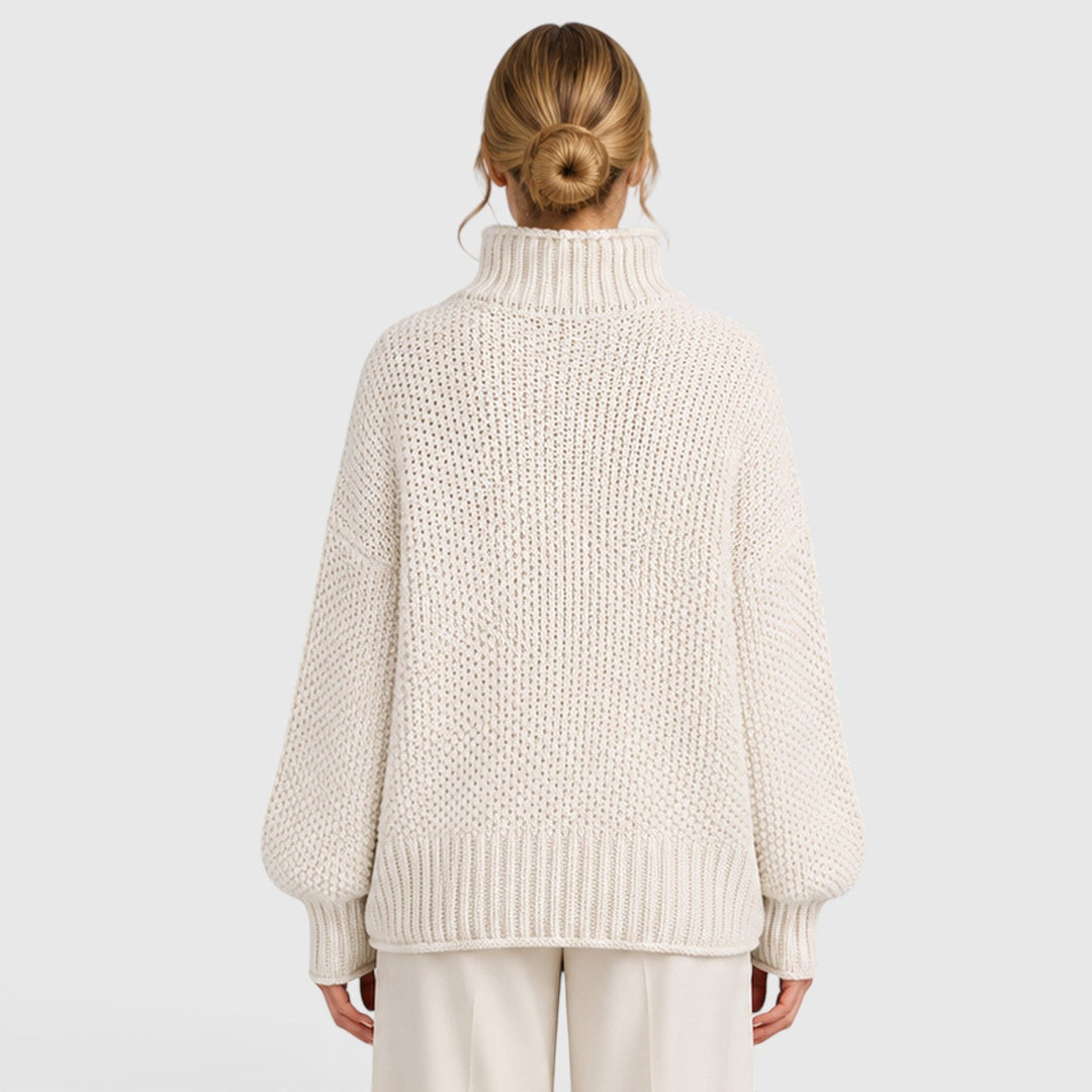 Women's Cozy Knit Roll Neck Everyday Jumper