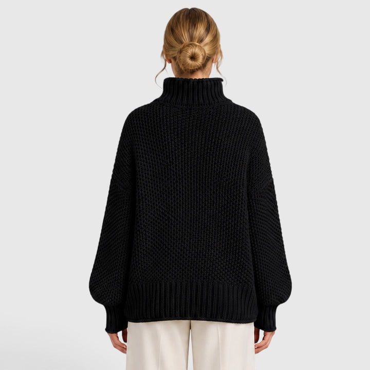 Women's Cozy Knit Roll Neck Everyday Jumper