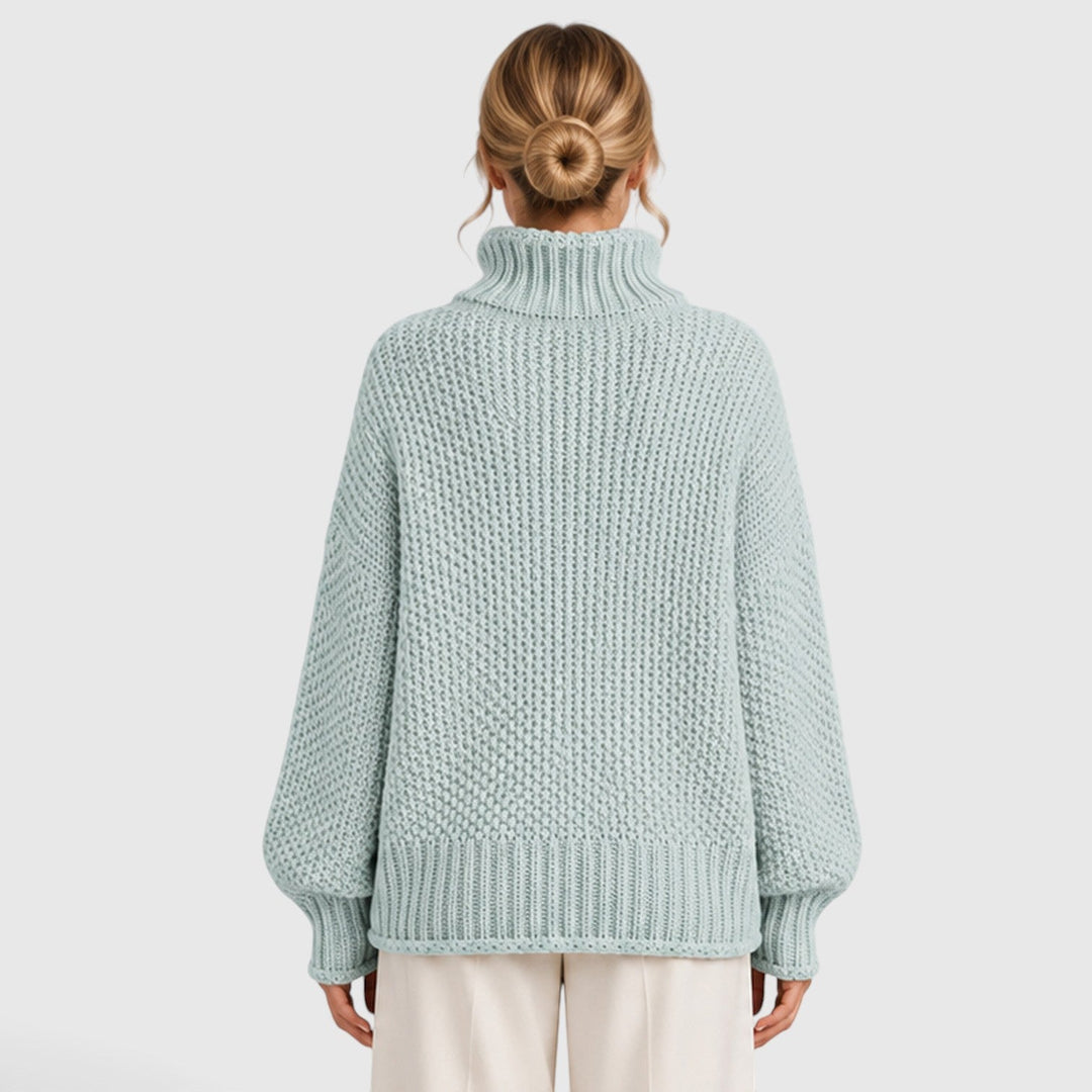 Women's Cozy Knit Roll Neck Everyday Jumper
