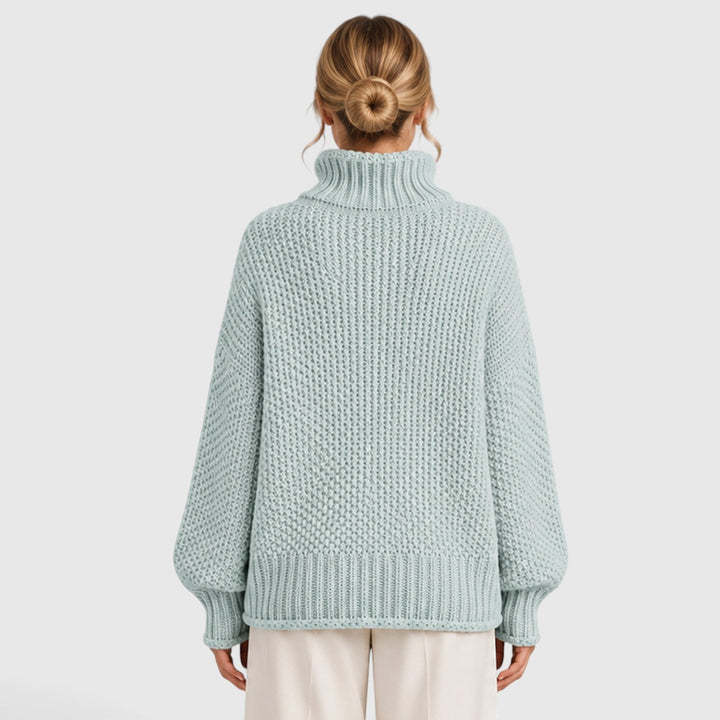 Women's Cozy Knit Roll Neck Everyday Jumper