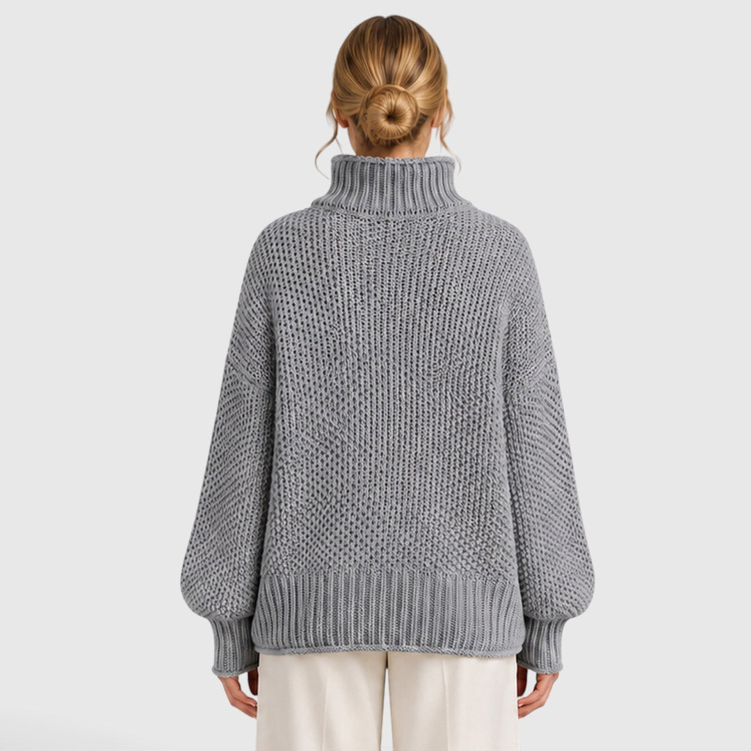 Women's Cozy Knit Roll Neck Everyday Jumper
