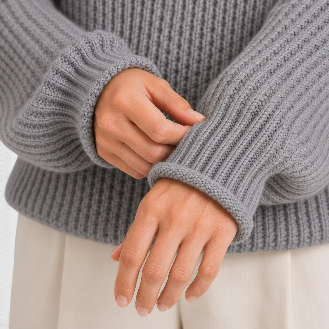 Women's Cozy Knit Roll Neck Everyday Jumper