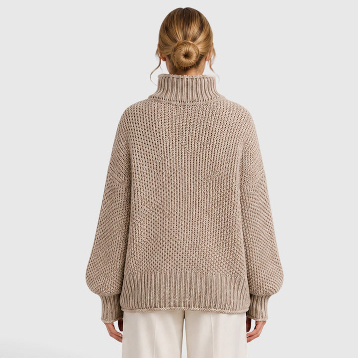 Women's Cozy Knit Roll Neck Everyday Jumper