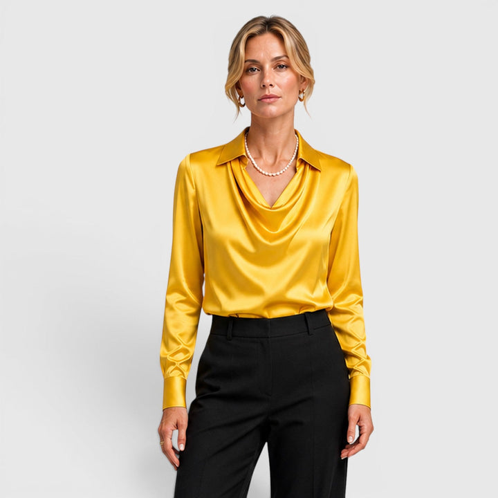 Women's Elegant Lightweight Satin Blouse