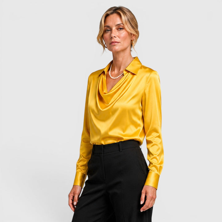 Women's Elegant Lightweight Satin Blouse