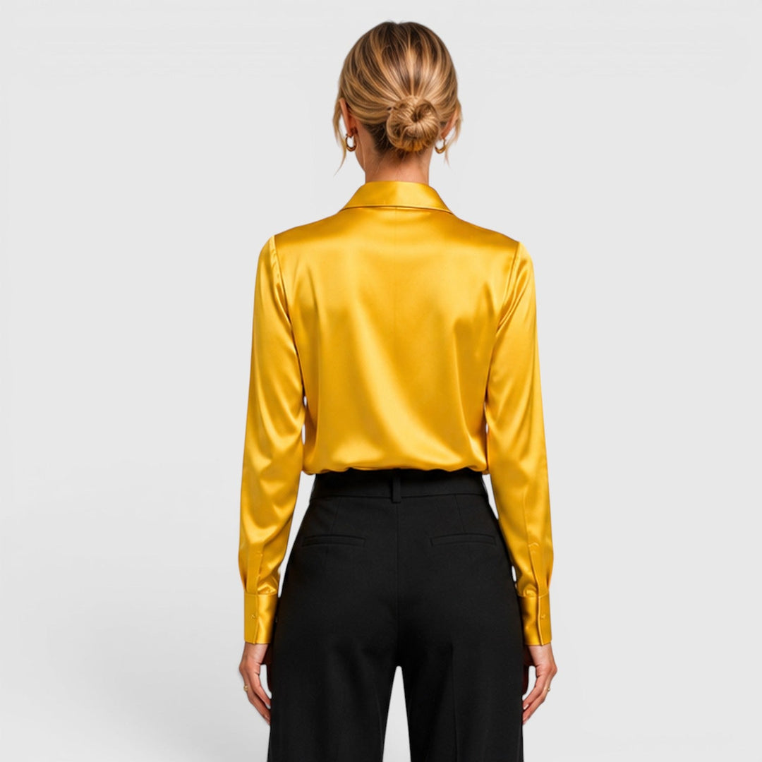 Women's Elegant Lightweight Satin Blouse