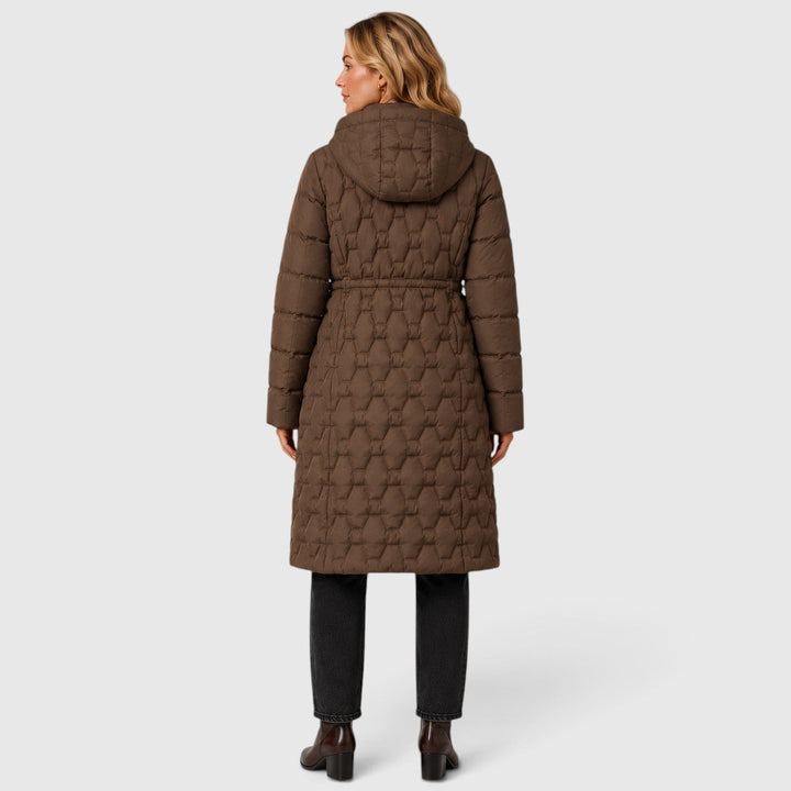 Women's Classic Quilted Hooded Long Puffer Coat
