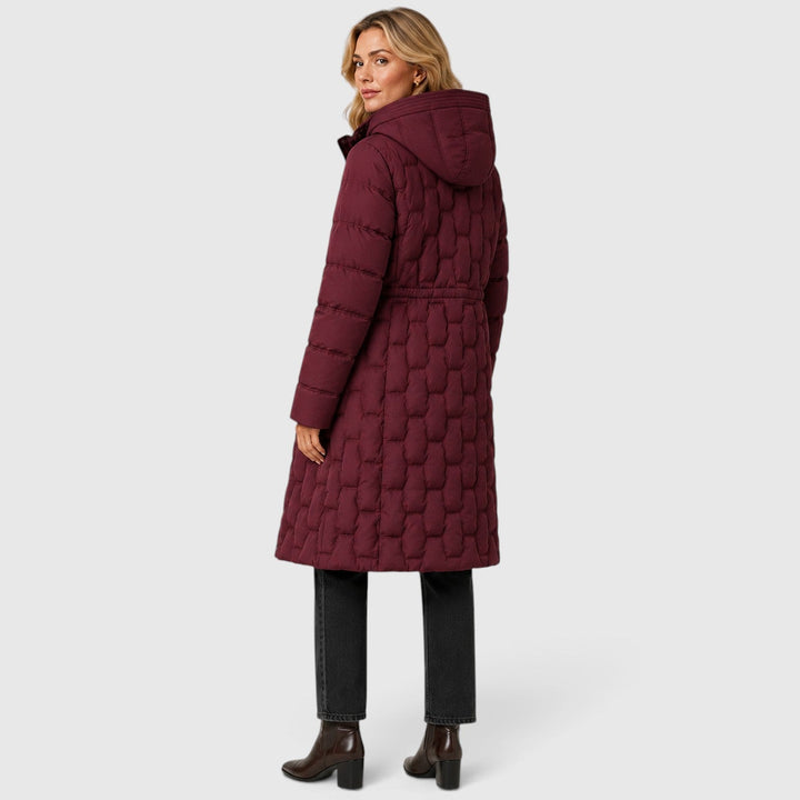 Women's Classic Quilted Hooded Long Puffer Coat