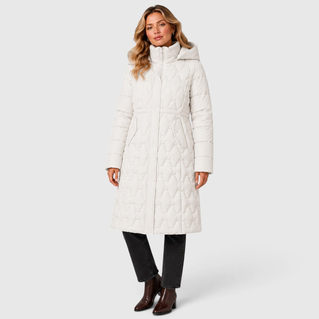 Women's Classic Quilted Hooded Long Puffer Coat