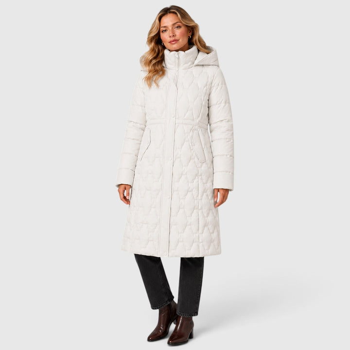 Women's Classic Quilted Hooded Long Puffer Coat