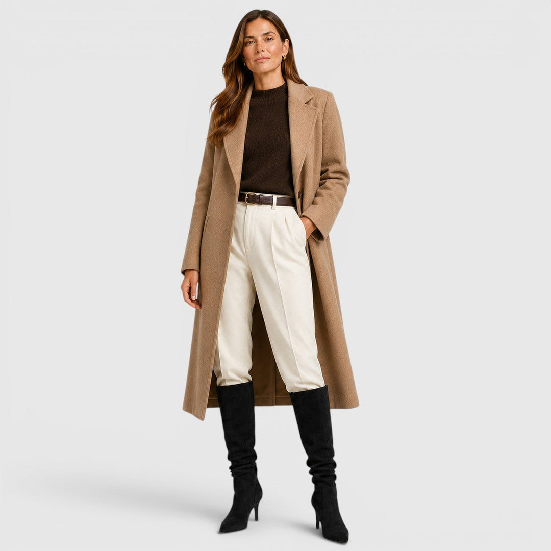 Women's Classic Suede Knee High Boots with Stiletto Heel