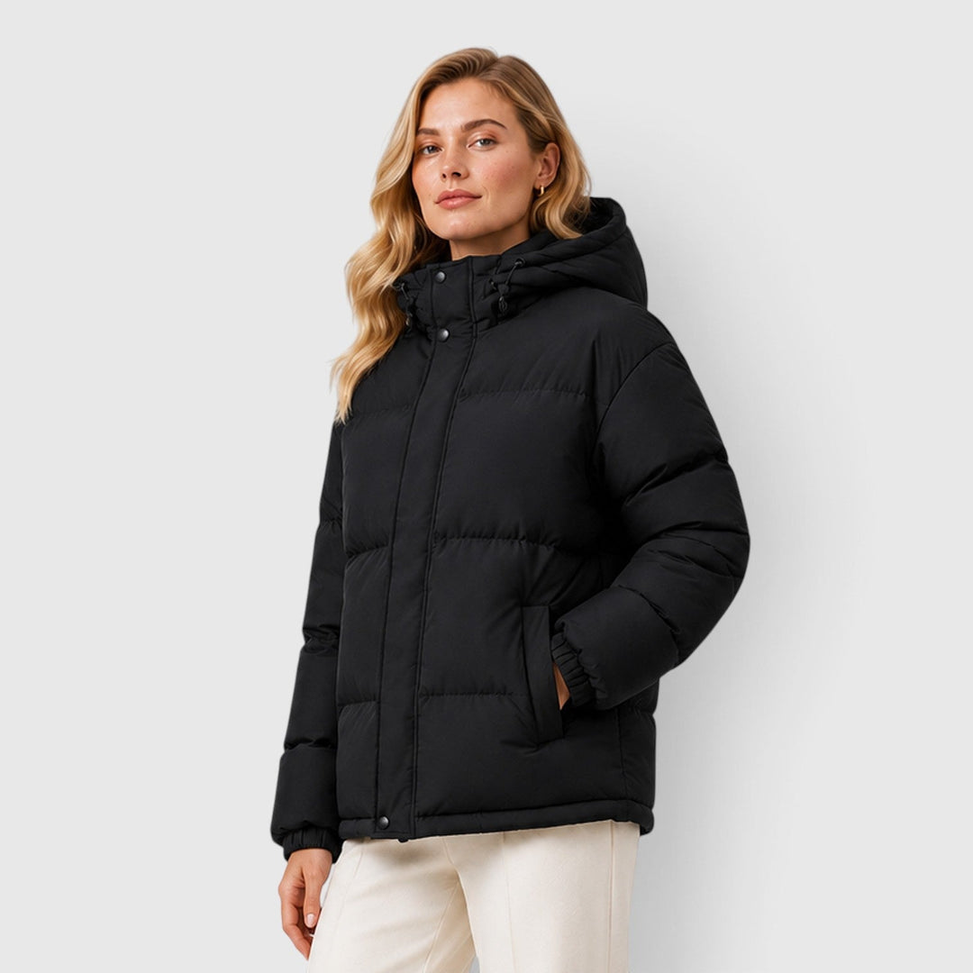 Women's Lightweight Hooded Puffer Jacket Casual Outerwear