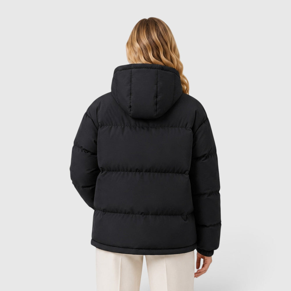 Women's Lightweight Hooded Puffer Jacket Casual Outerwear
