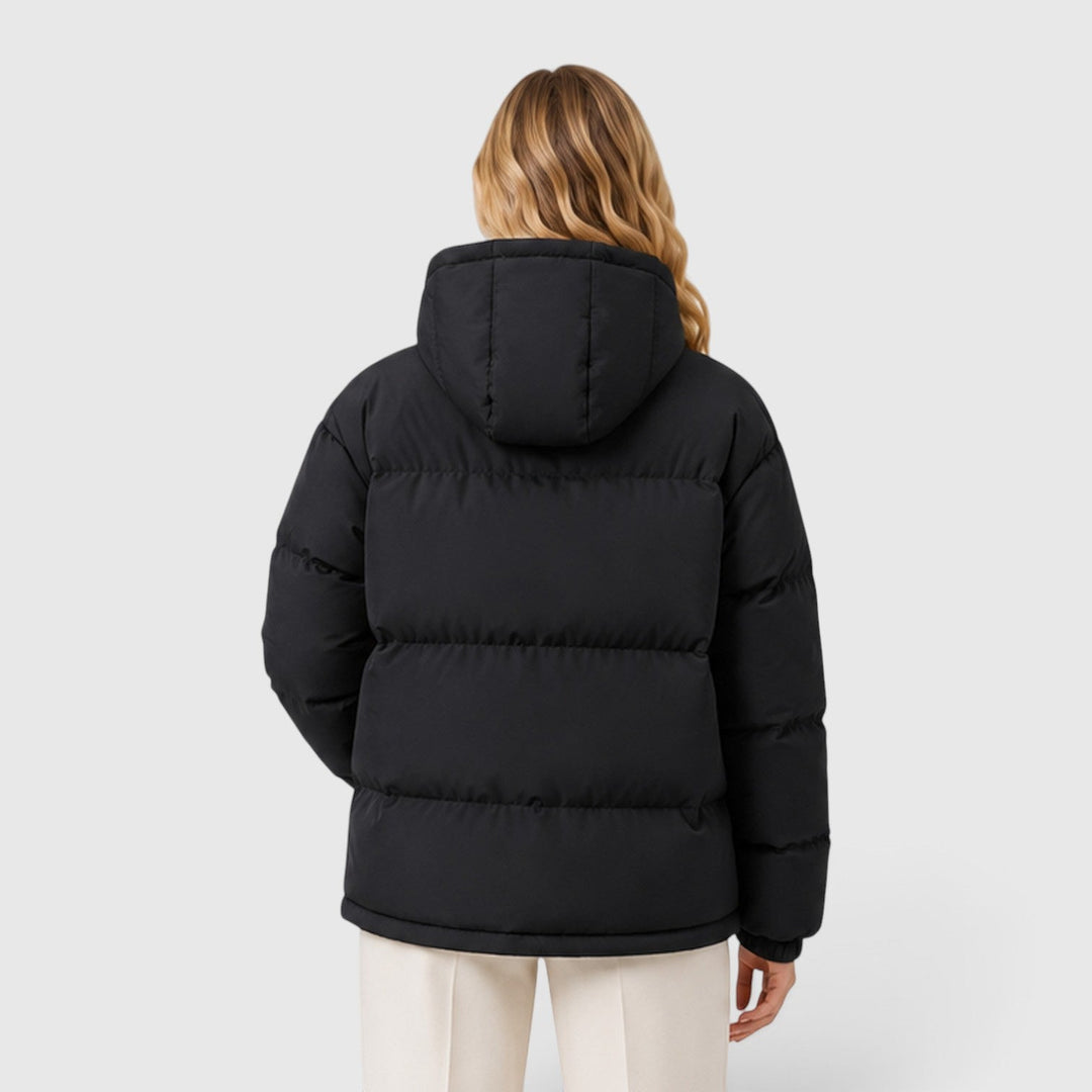Women's Lightweight Hooded Puffer Jacket Casual Outerwear