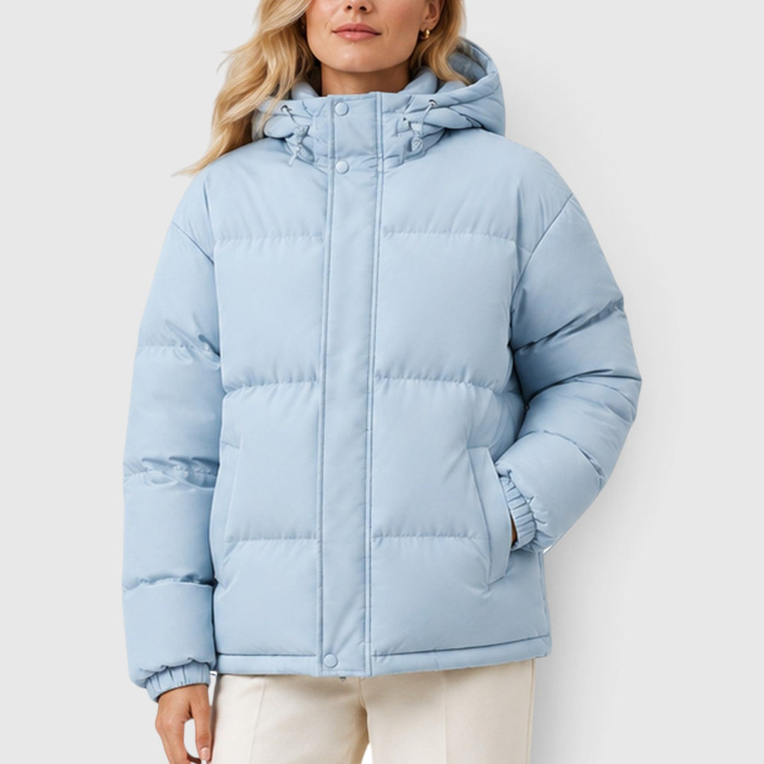 Women's Lightweight Hooded Puffer Jacket Casual Outerwear