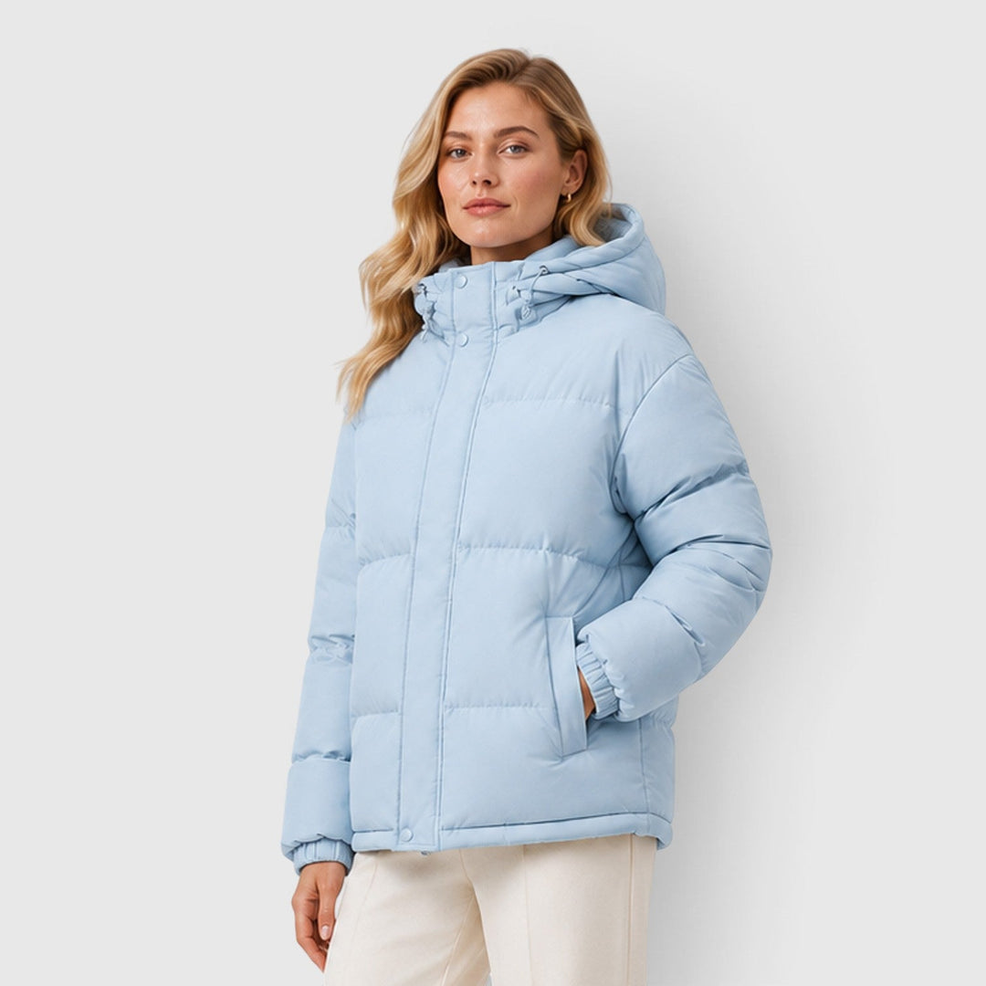 Women's Lightweight Hooded Puffer Jacket Casual Outerwear