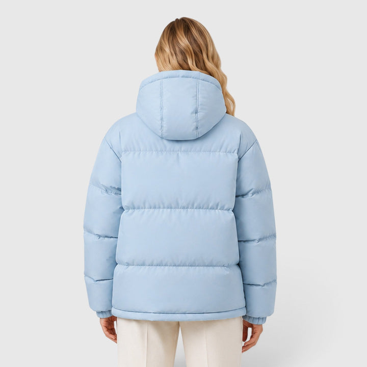 Women's Lightweight Hooded Puffer Jacket Casual Outerwear