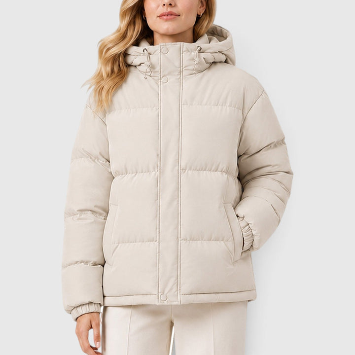 Women's Lightweight Hooded Puffer Jacket Casual Outerwear