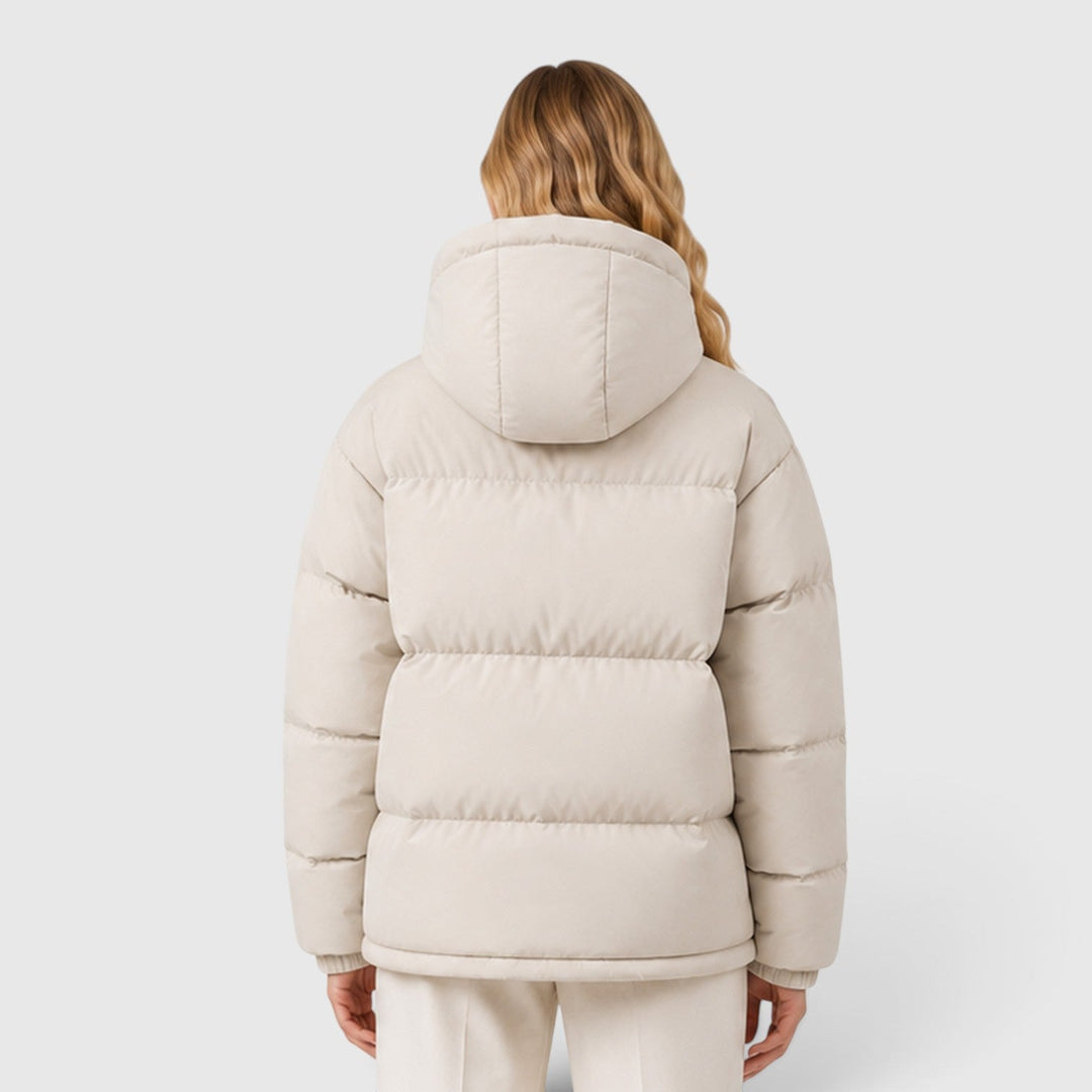 Women's Lightweight Hooded Puffer Jacket Casual Outerwear