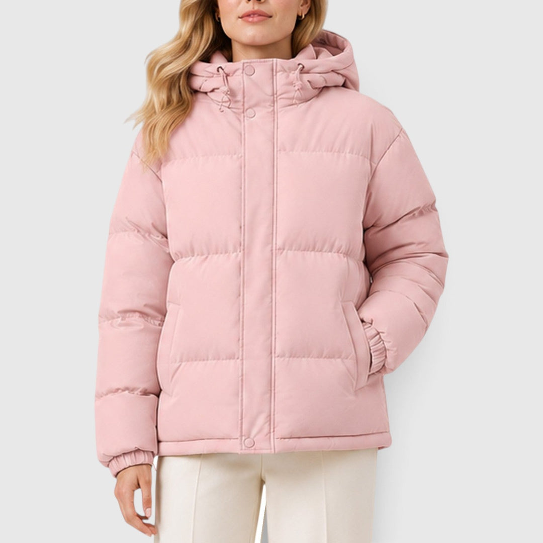 Women's Lightweight Hooded Puffer Jacket Casual Outerwear