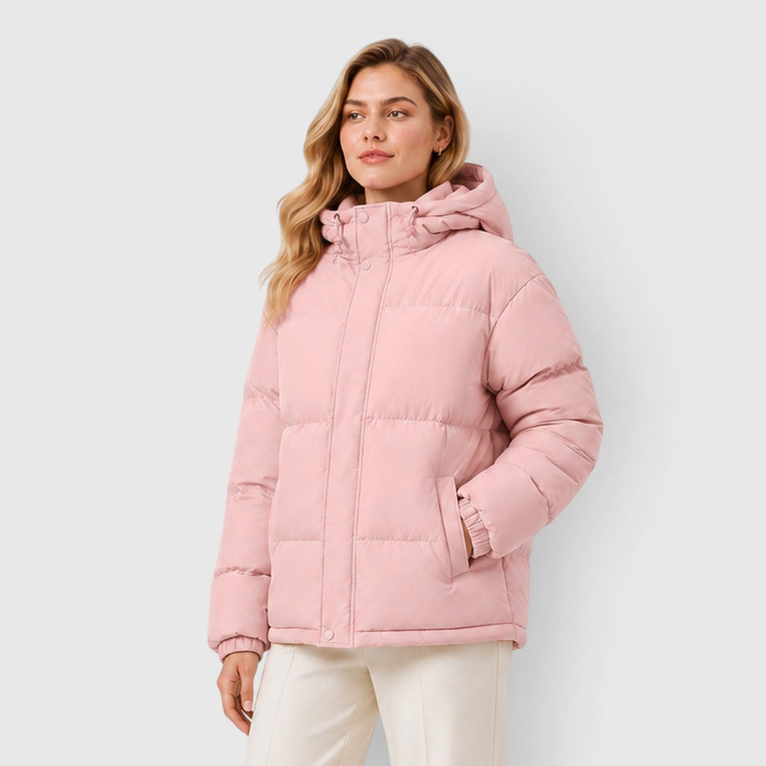 Women's Lightweight Hooded Puffer Jacket Casual Outerwear