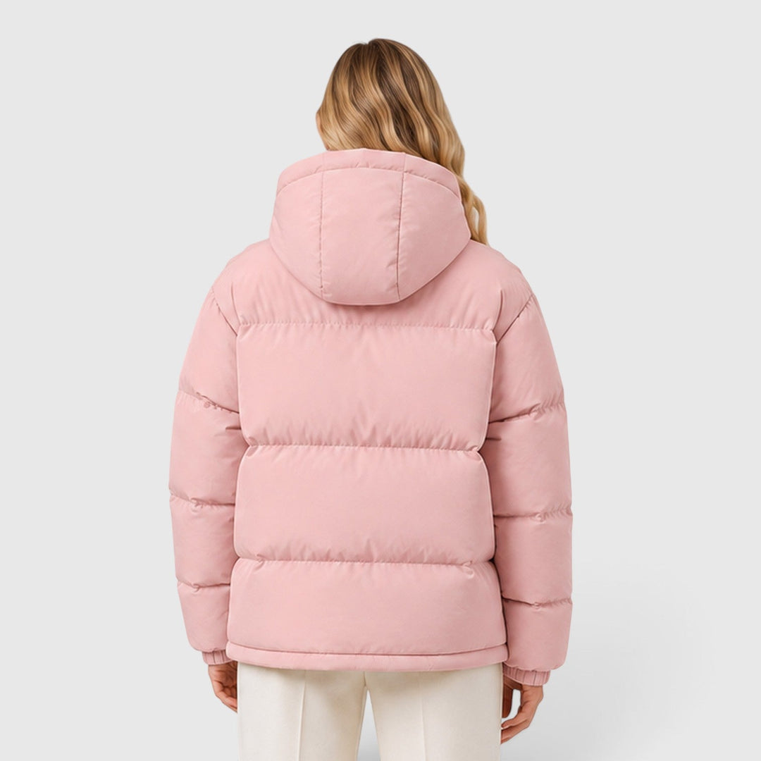 Women's Lightweight Hooded Puffer Jacket Casual Outerwear