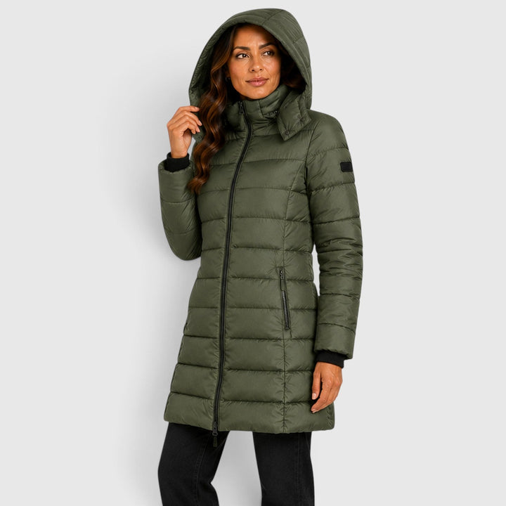 Women's Stylish Lightweight Insulated Hooded Puffer Jacket