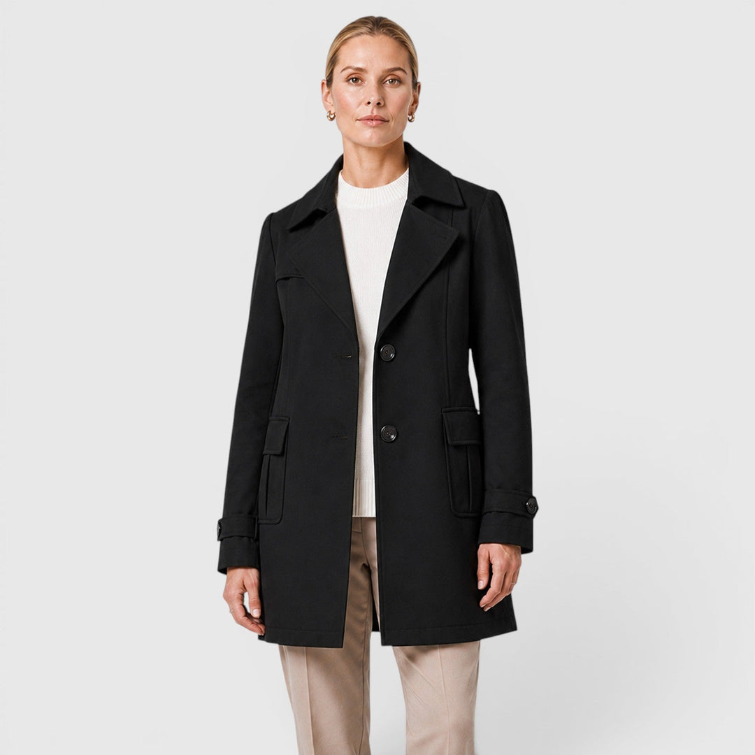 Women's Lightweight Cotton Trench Coat with Classic Fit