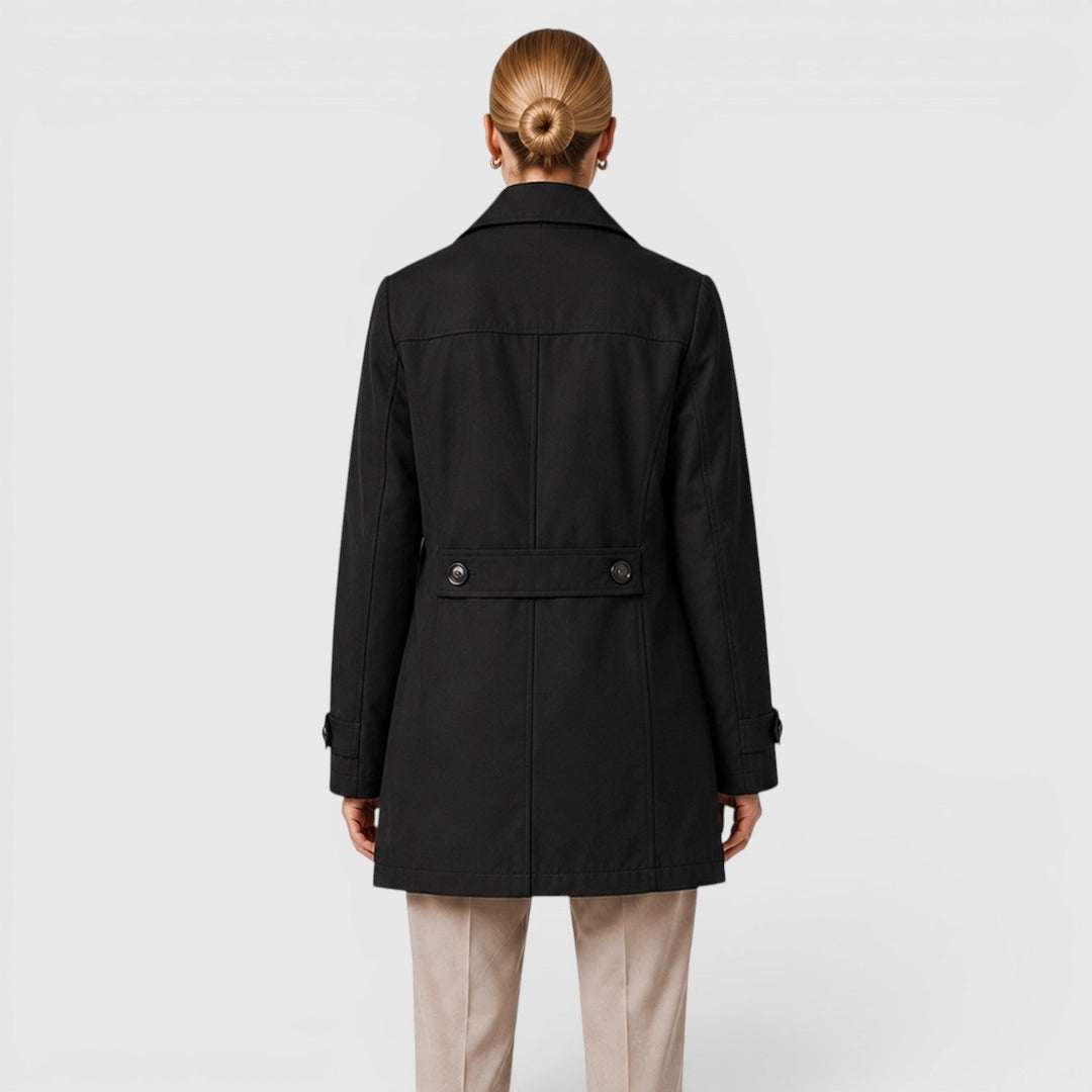 Women's Lightweight Cotton Trench Coat with Classic Fit