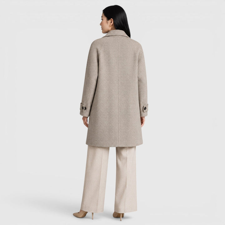 Women's Slim Fit Wool Blend Long Coat