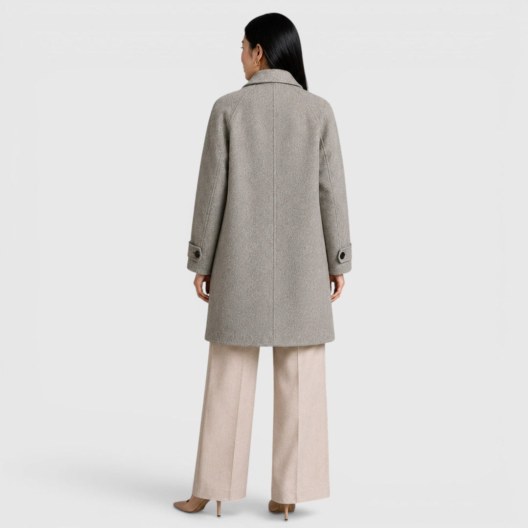 Women's Slim Fit Wool Blend Long Coat