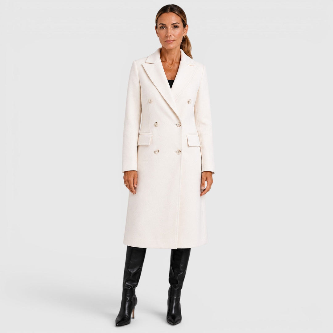 Women's Casual Wool Blend Long Overcoat