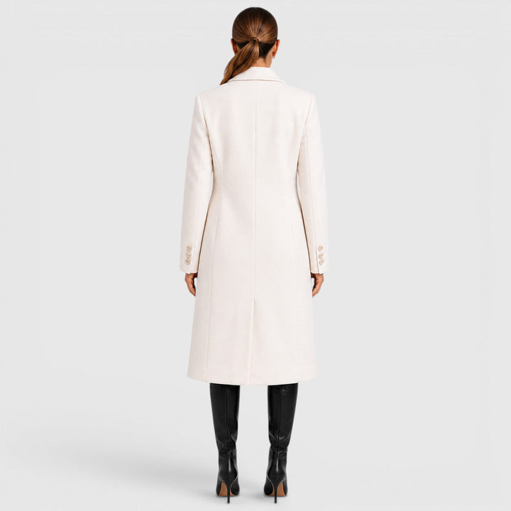 Women's Casual Wool Blend Long Overcoat