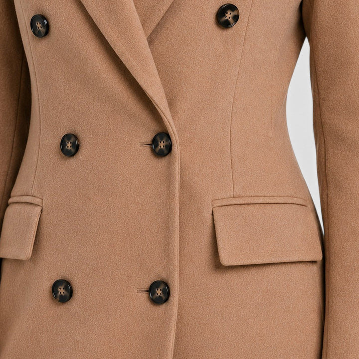 Women's Casual Wool Blend Long Overcoat