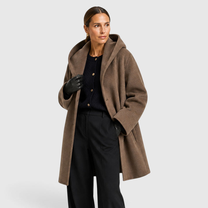 Women's Casual Wool Oversized Longline Coat