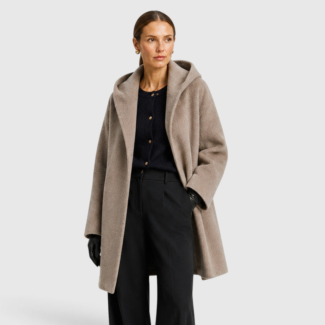 Women's Casual Wool Oversized Longline Coat