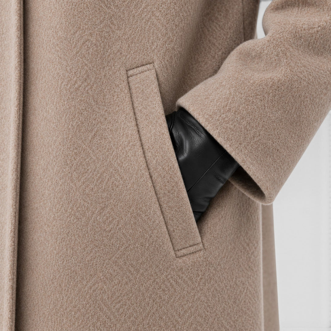 Women's Casual Wool Oversized Longline Coat