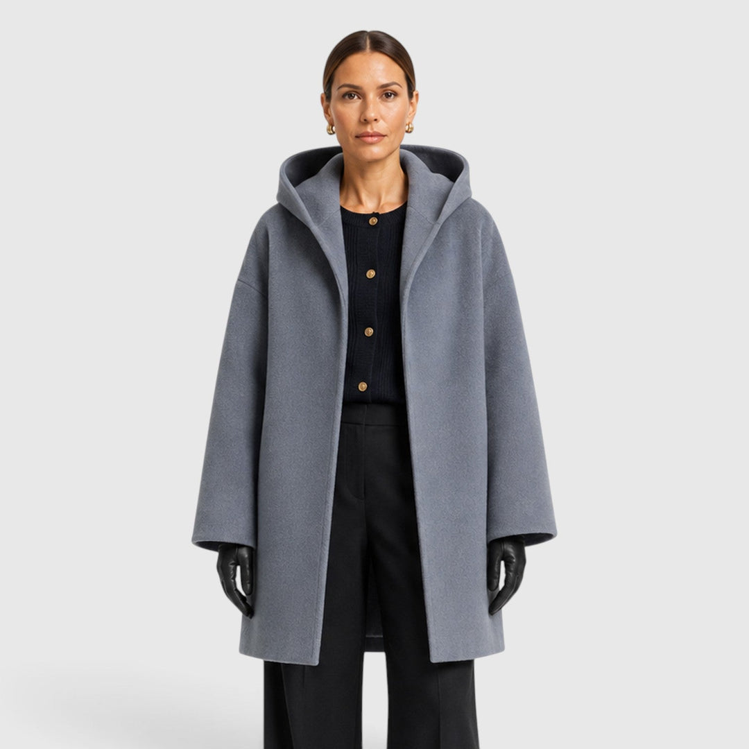 Women's Casual Wool Oversized Longline Coat
