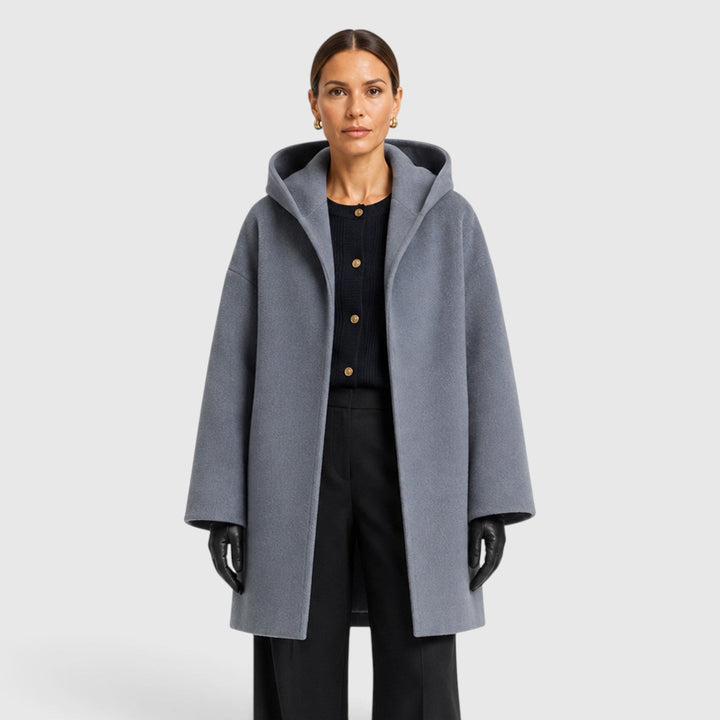 Women's Casual Wool Oversized Longline Coat