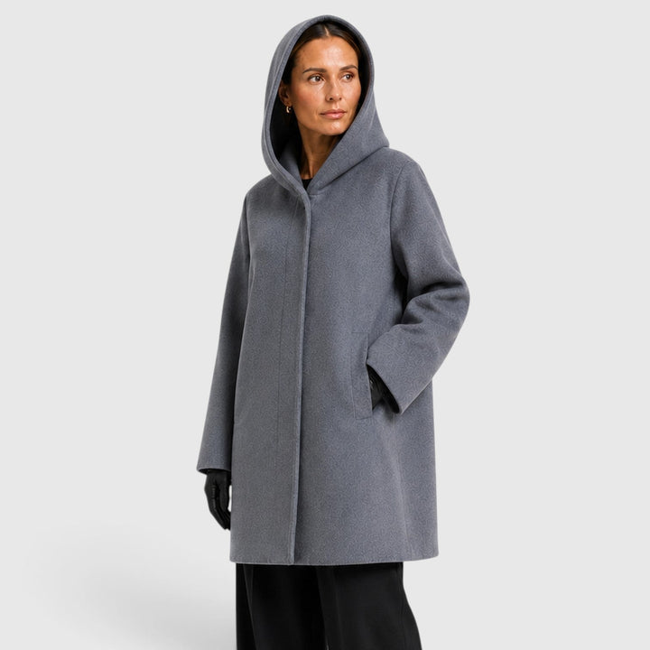 Women's Casual Wool Oversized Longline Coat