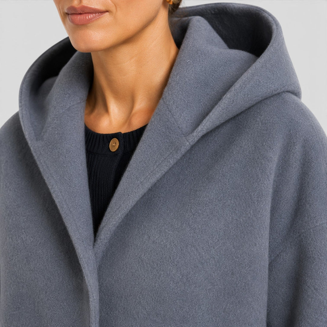 Women's Casual Wool Oversized Longline Coat