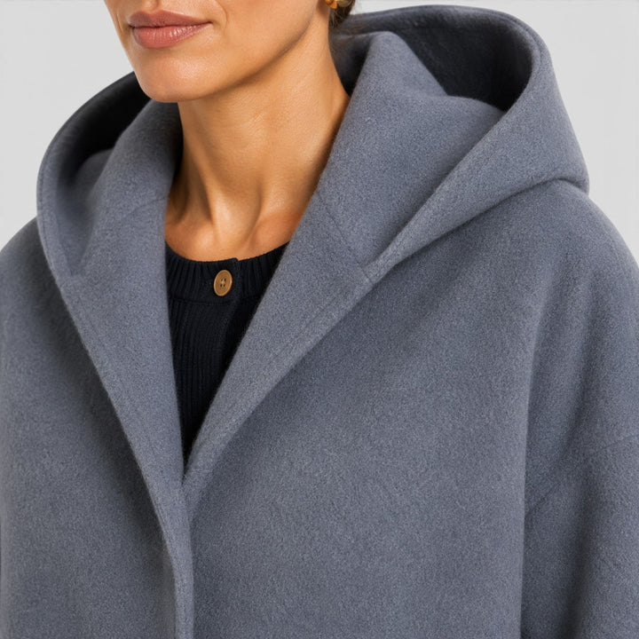 Women's Casual Wool Oversized Longline Coat