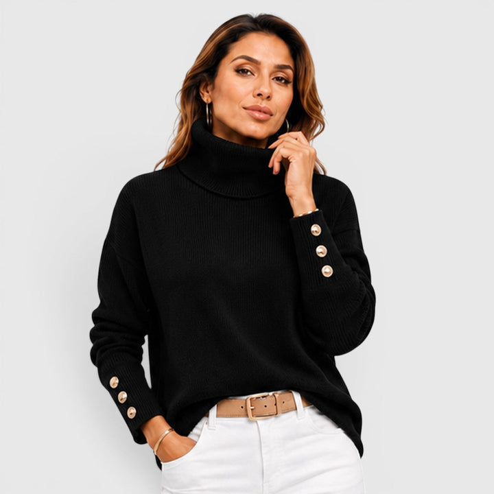 Women's Soft Knit Roll Neck Jumper