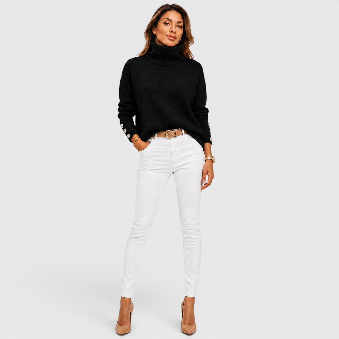 Women's Soft Knit Roll Neck Jumper