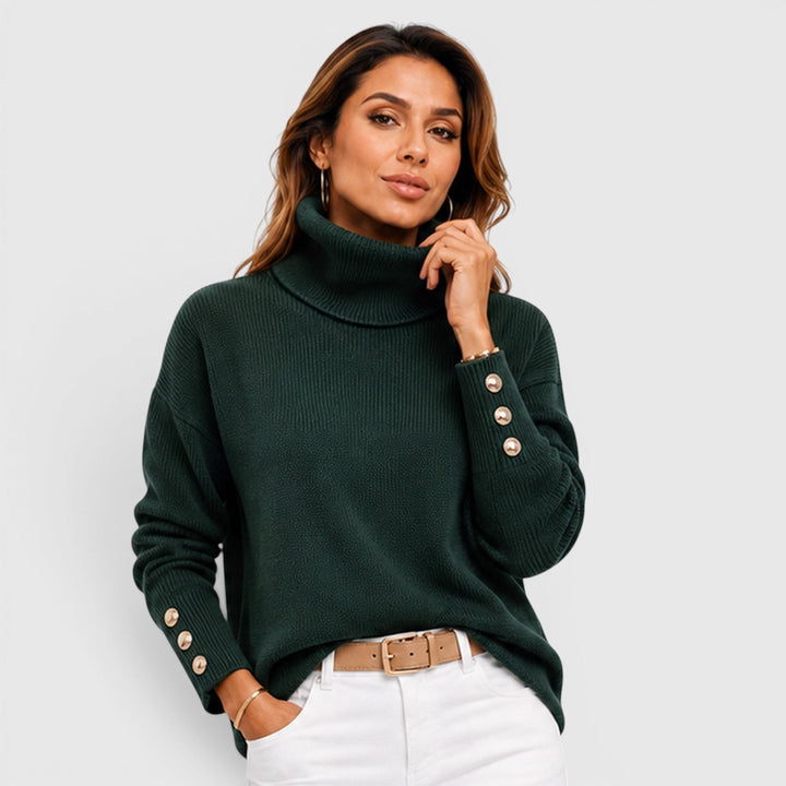Women's Soft Knit Roll Neck Jumper