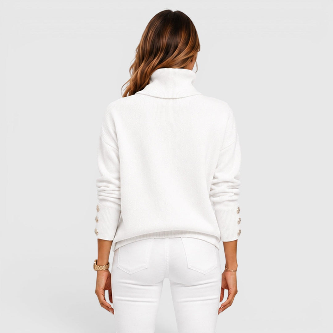 Women's Soft Knit Roll Neck Jumper