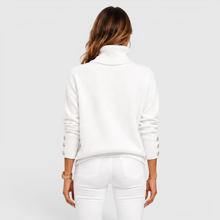 Women's Soft Knit Roll Neck Jumper