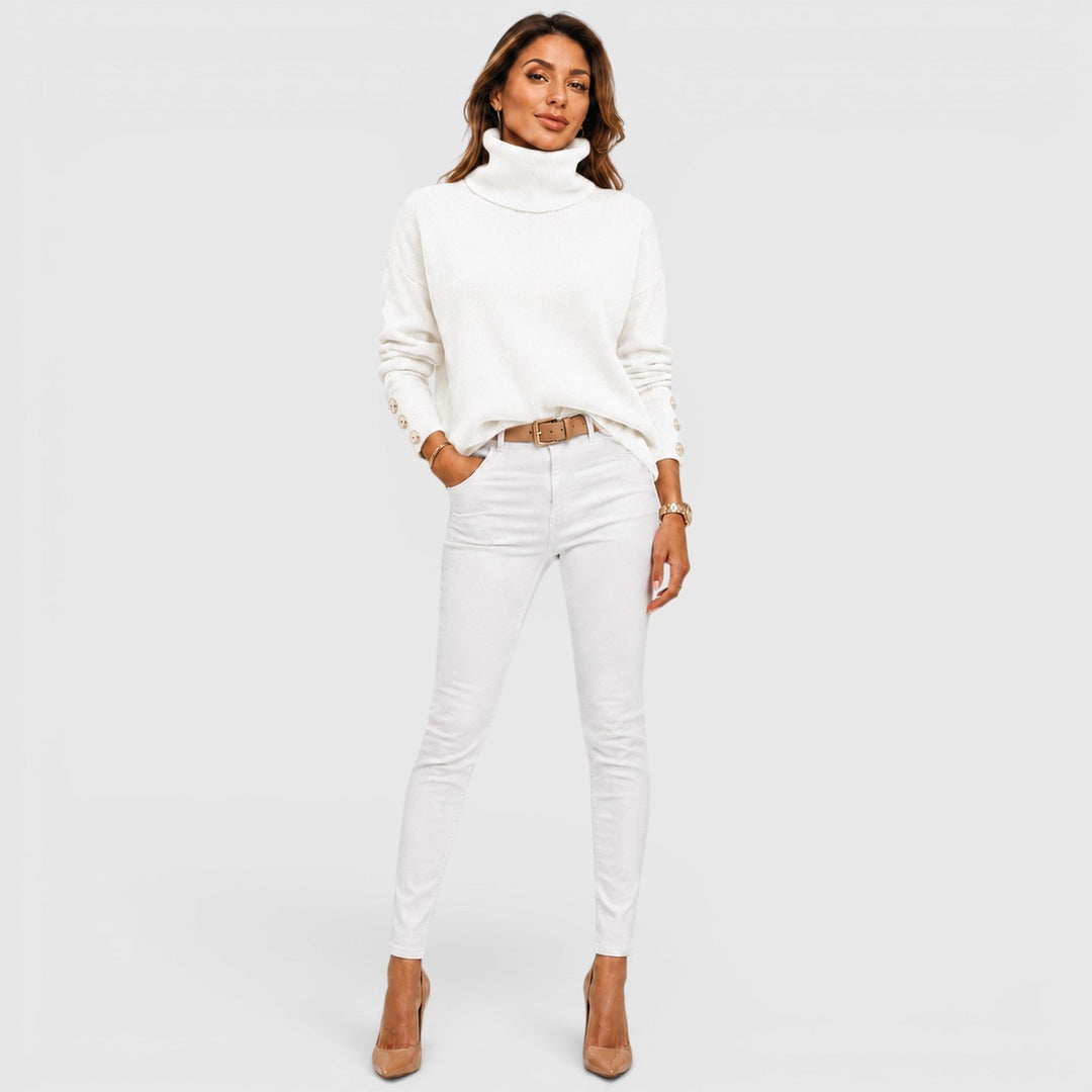 Women's Soft Knit Roll Neck Jumper