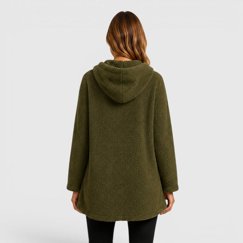 Women's Casual Soft Plush Hooded Sweatshirt